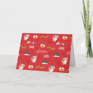 Frosty - Everyone's Favourite Snowman Pattern Holiday Card
