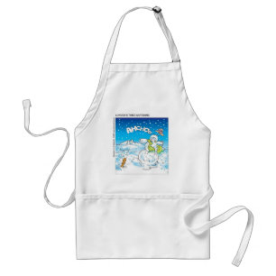 Frosty Fights The Flu Funny Christmas Gifts & Tees Standard Apron