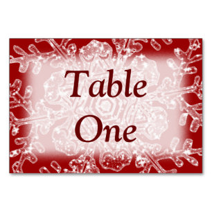 Frosty Flake Table Number