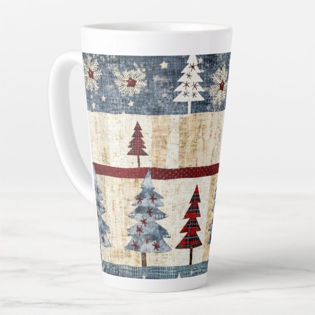 Frosty Forest  Latte Mug (Left Angle)