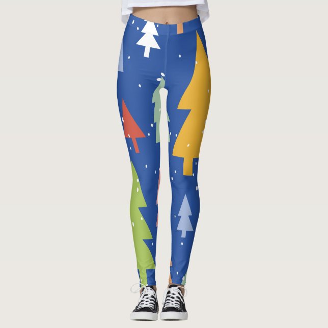 Frosty Forest Leggings (Front)
