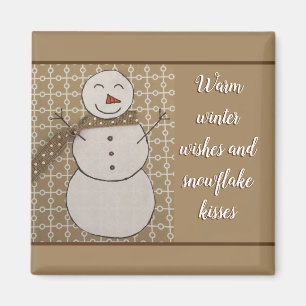 Frosty Fun Snowman Magnet