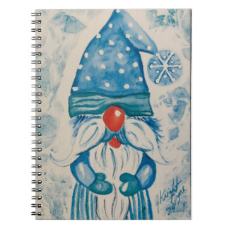 Frosty Gnome Spiral Notebook