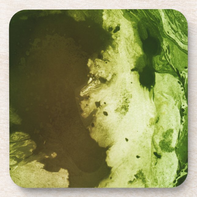 Frosty Green Coaster (Front)