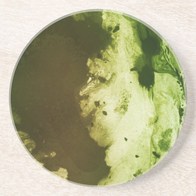 Frosty Green Coaster (Front)