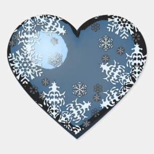 Frosty heart Sticker
