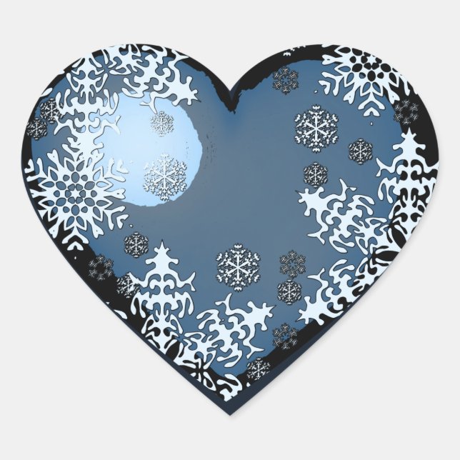 Frosty heart Sticker (Front)