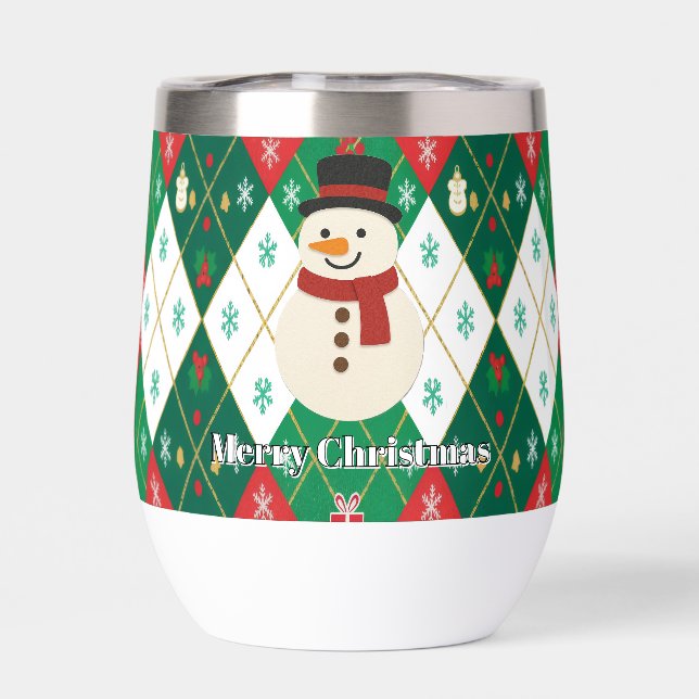 Frosty Holiday Personalized Snowman Christmas (Back)