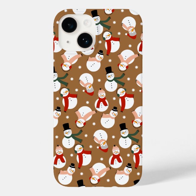 Frosty Merry Snowman Wonderland  Case-Mate iPhone Case (Back)