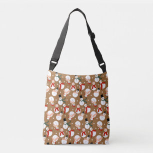 Frosty Merry Snowman Wonderland  Crossbody Bag