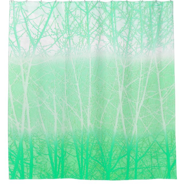 Frosty Misty Branches Mint Green (Front)