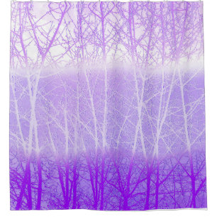 Frosty Misty Trees in Lilac Lavender