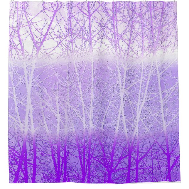 Frosty Misty Trees in Lilac Lavender (Front)