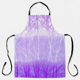 Frosty Misty Trees in Lilac Lavender Apron
