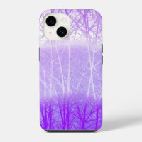 Frosty Misty Trees in Lilac Lavender
