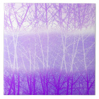 Frosty Misty Trees in Lilac Lavender