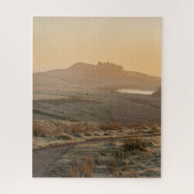 Frosty Morning at Steel Rigg Jigsaw Puzzle (Vertical)
