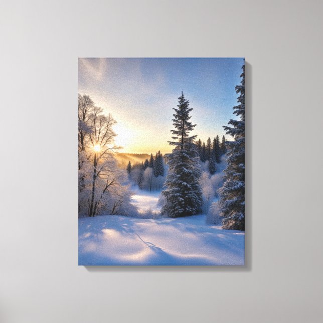 Frosty Morning Canvas Print (Front)