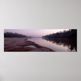 Frosty Morning Sunrise, Cimarron River - I Poster