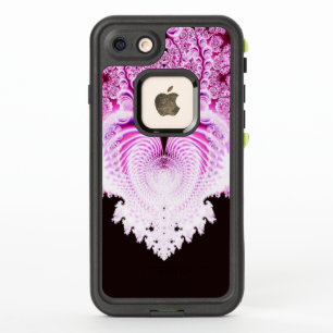 Frosty Pink Heart Abstract