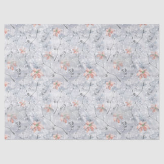 Frosty Poinsettia Tissue Paper