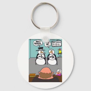 Frosty Relationships Funny Christmas gifts & Tees Keychain