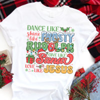 Frosty Rudolph Santa Jesus Christian Christmas