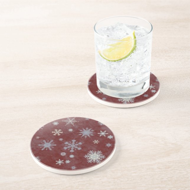 Frosty Snowflake Coaster (Side)