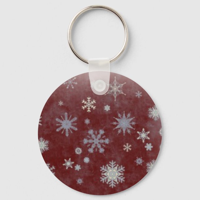 Frosty Snowflake Keychain (Front)