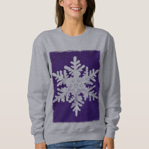 Frosty Snowflake Winter Holiday Sweatshirt