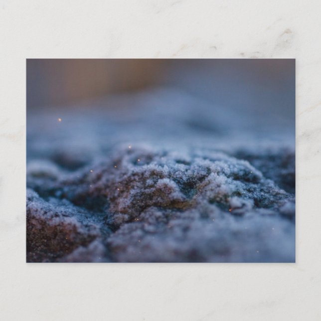 Frosty stone in the evening CC0298 Postcard (Front)
