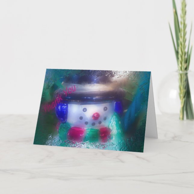 Frosty Thank You Card (Front)