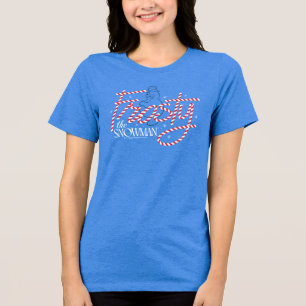 Frosty the Snowman Candy Cane Logo Tri-Blend Shirt
