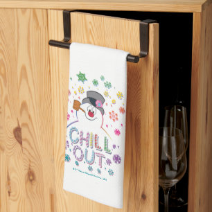 Frosty the Snowman™   "Chill Out" Rainbow Colours Kitchen Towel
