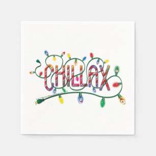 Frosty the Snowman™ "Chillax" Holiday Lights Napkin