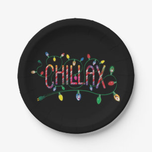 Frosty the Snowman™   "Chillax" Holiday Lights Paper Plate
