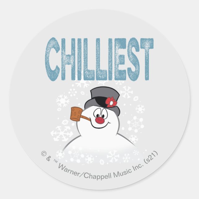 Frosty the Snowman™ | Chilliest Classic Round Sticker (Front)