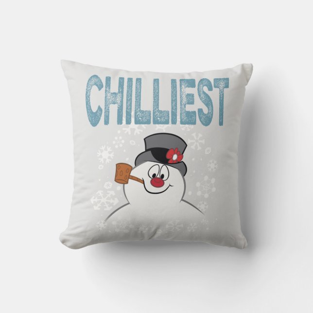 Frosty the Snowman™ | Chilliest Throw Pillow (Front)