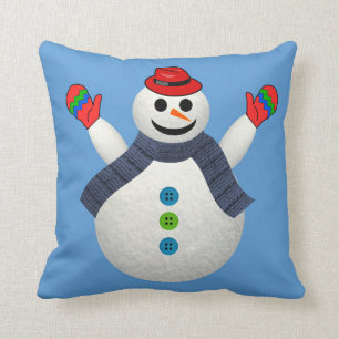 FROSTY THE SNOWMAN CHRISTMAS PILLOW