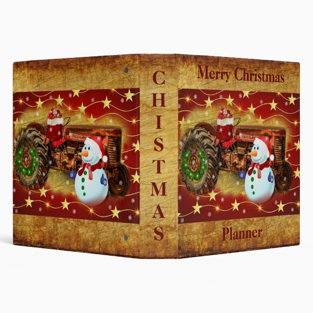 Frosty the Snowman Christmas Planner Binder (Background)