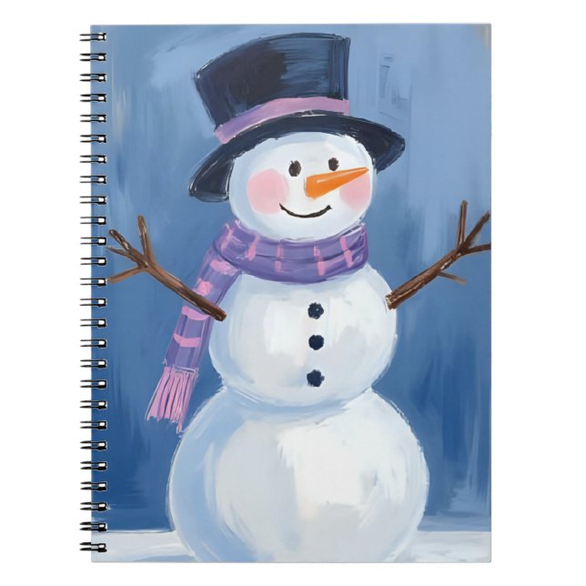 Frosty the Snowman Christmas Winter Notebook (Front)