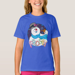 Frosty the Snowman™ Colorful Candy Cane Name T-Shirt