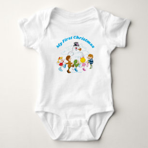 Frosty the Snowman™   Frosty & Children Playing Baby Bodysuit