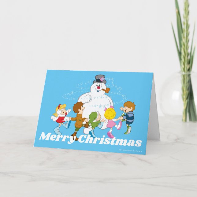 Frosty the Snowman™ | Frosty & Children Playing Holiday Card (Front)