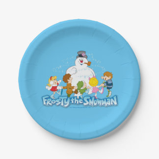Frosty the Snowman™ | Frosty & Children Playing Paper Plate