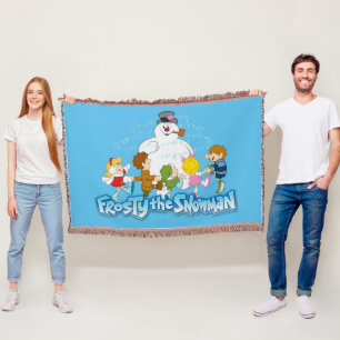 Frosty the Snowman™ Frosty & Children Playing Throw Blanket