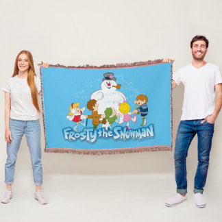 Frosty the Snowman™ | Frosty & Children Playing Throw Blanket