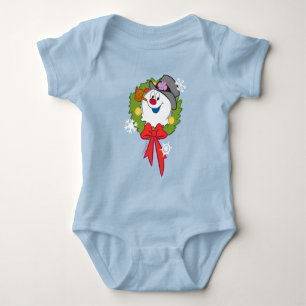 Frosty the Snowman™ Frosty Holiday Wreath Baby Bodysuit