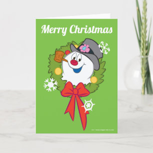Frosty the Snowman™   Frosty Holiday Wreath Card