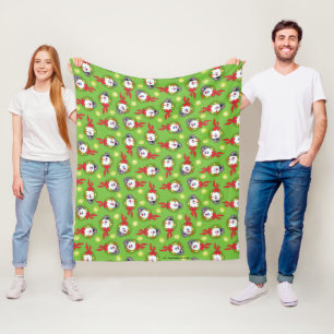 Frosty the Snowman™ Frosty Holiday Wreath Fleece Blanket